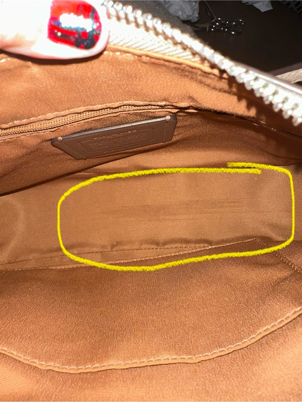 Coach Pebbled Leather Hobo Bag in Beige-Tan - Picture 11 of 12